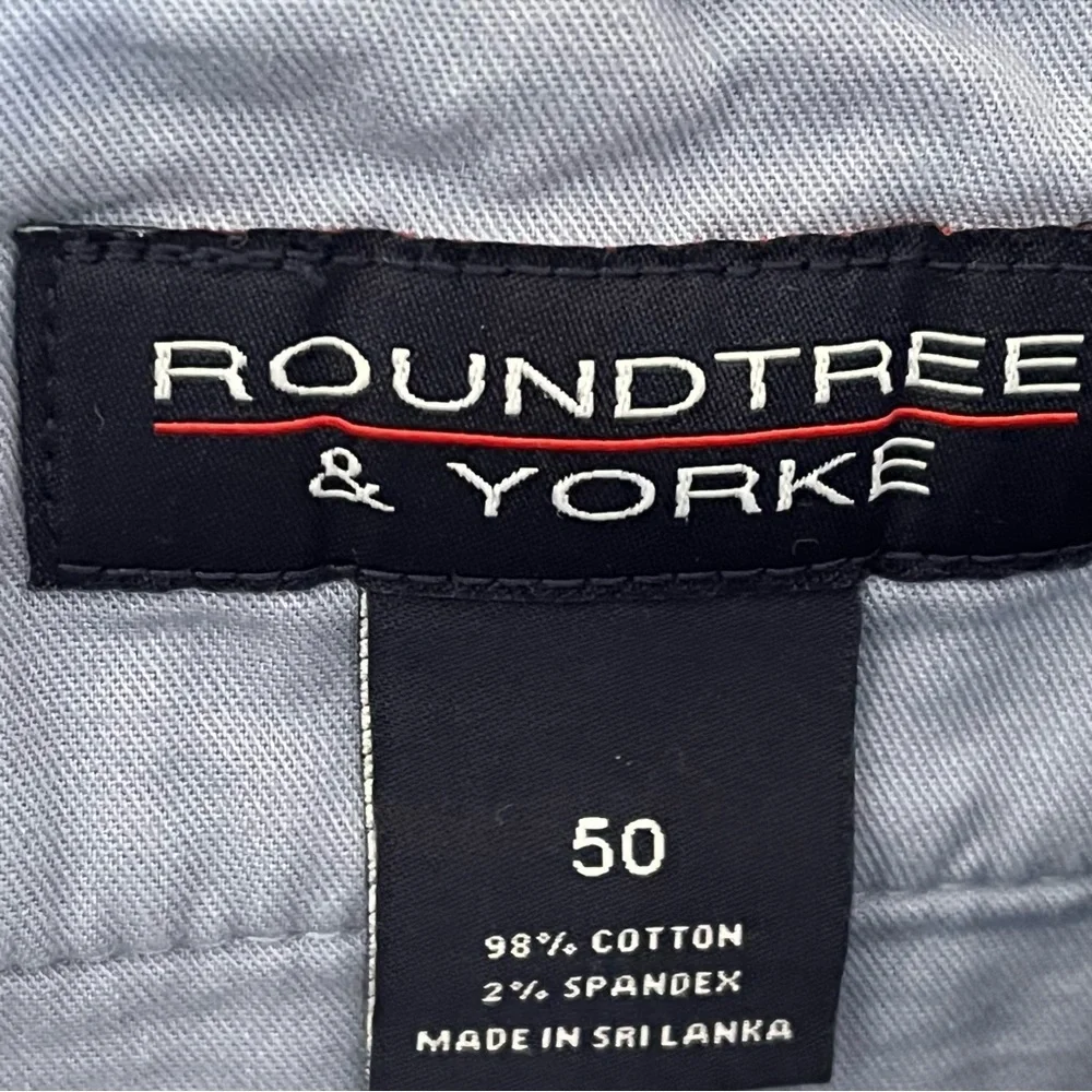 Roundtree & Yorke Men's The Cloud Shorts Flat Front Khaki Shorts